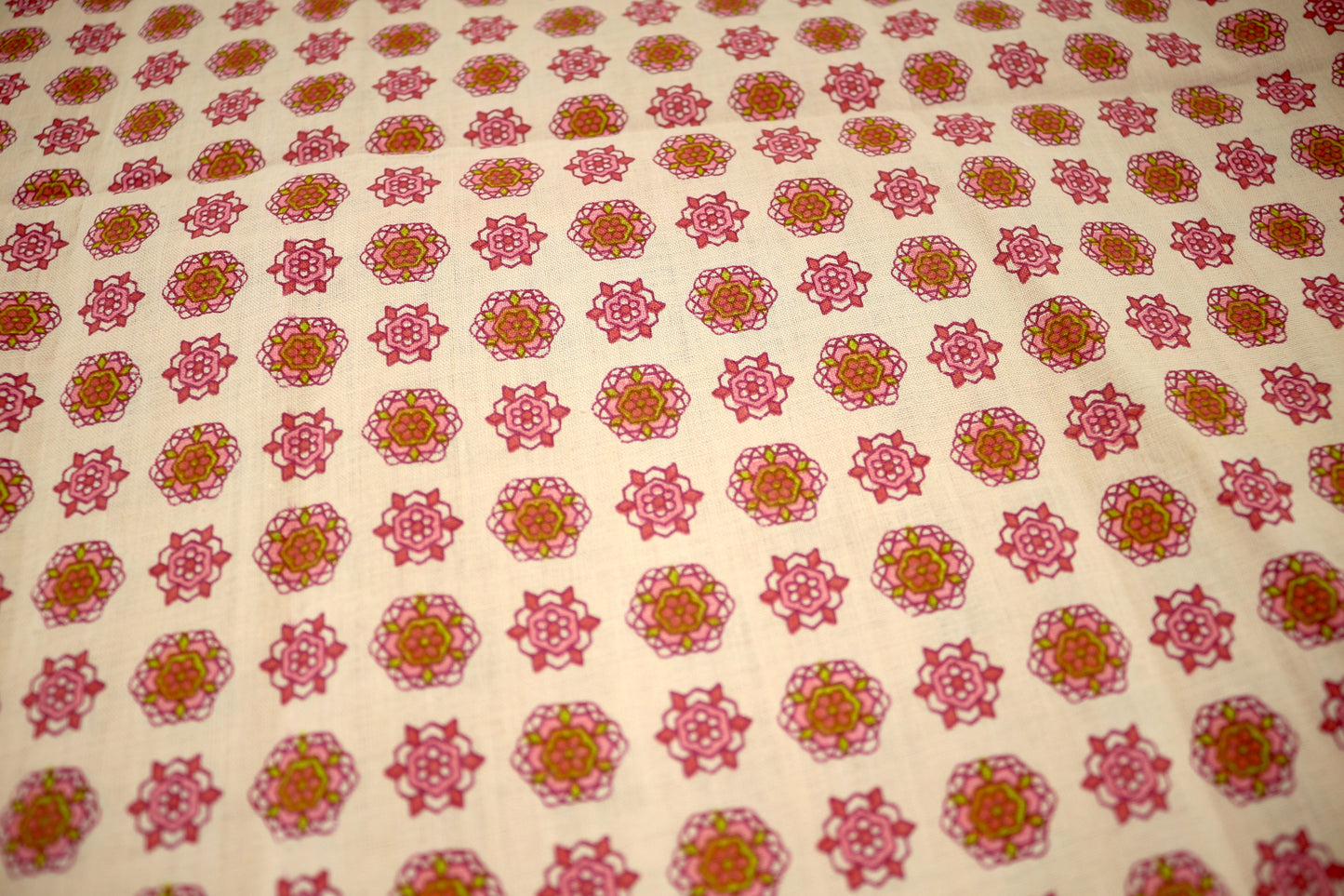 1 yd Kaleidoscope Peaches Cotton Fabric