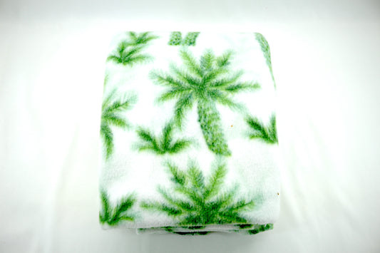 1.25 yds Palm Tree Fleece Fabric