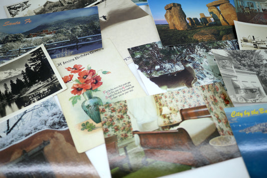 11-Pack: Variety of Vintage Postcards for Creative Use
