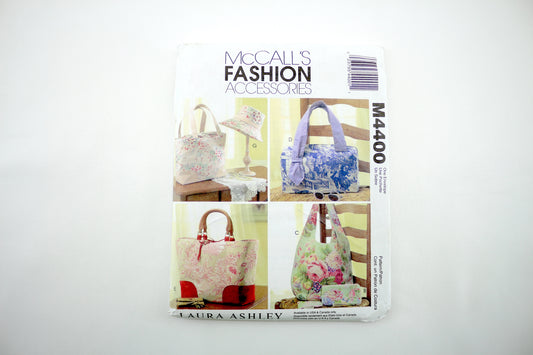 McCalls 4400 Laura Ashley Fashion Accessories Sewing Pattern