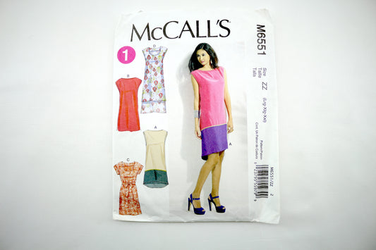 McCalls M6551 Misses Dresses and Belt Sewing Pattern