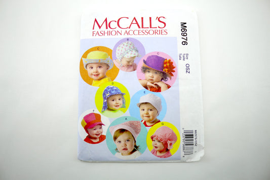 McCalls M6976 Infant Hats Sewing Pattern