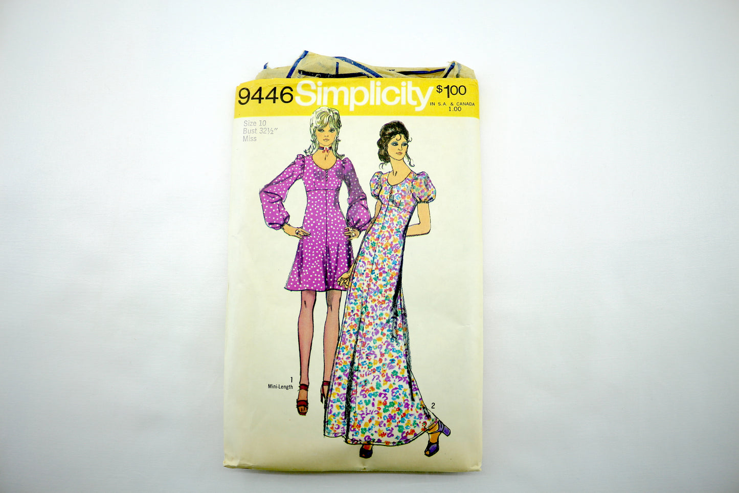 Simplicity 9446 Misses Dress Sewing Pattern Size 10 Bust 32.5