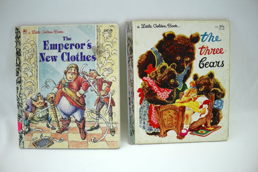 Vintage Little Golden Books – The Emperor's New Clothes OR The Thress Bears