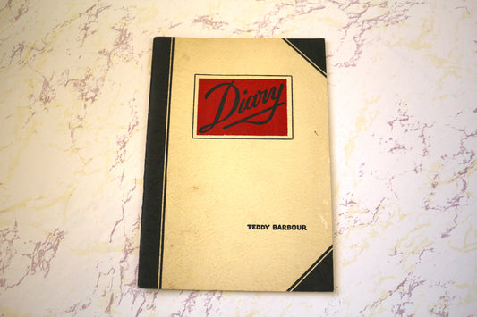 1937 Teddy Barbour Diary Book – A Glimpse into Vintage Radio History