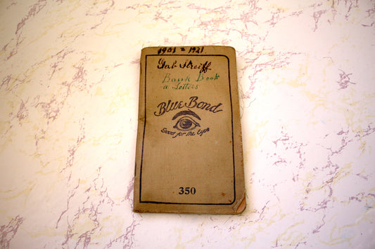 Vintage Blue Bond Bank Book – A Perfect Piece for Crafting & Memory Keeping