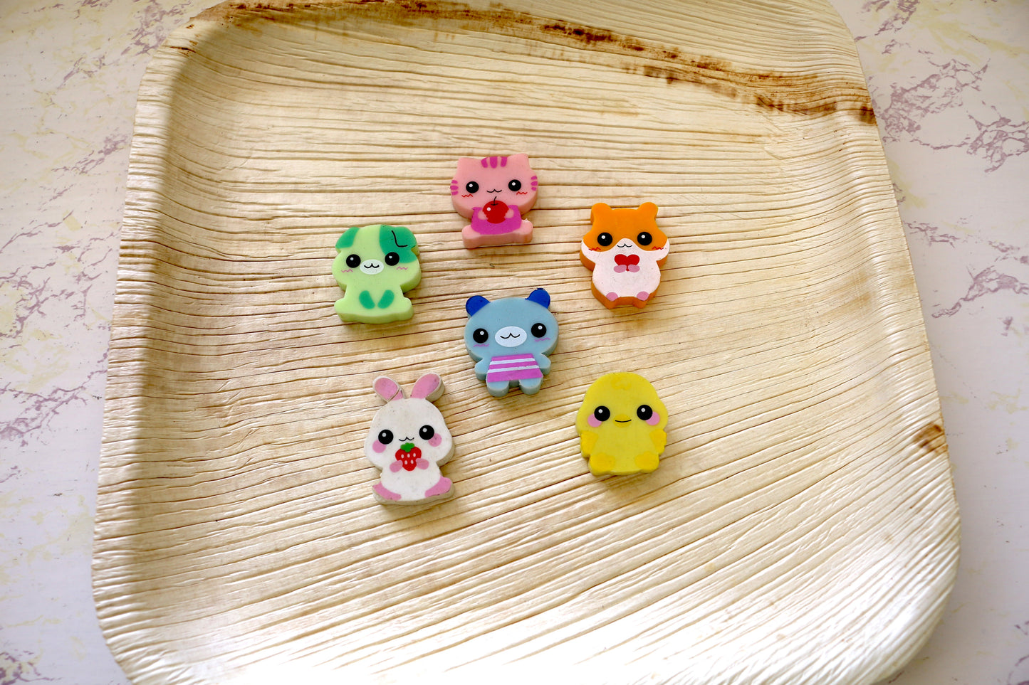 Cute Little Bundle of Animal Erasers – Adorable and Fun for Your Desk or Crafts