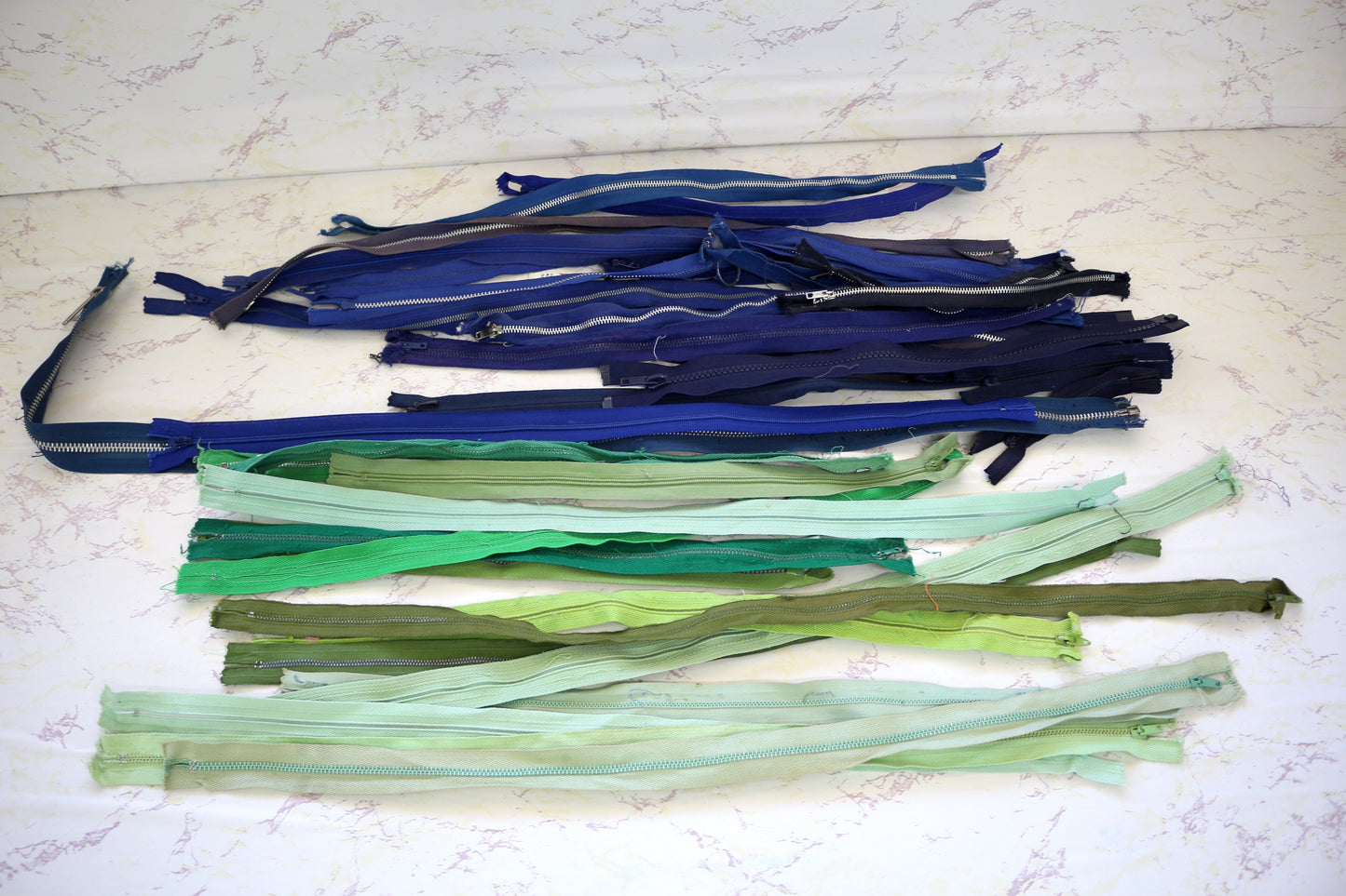 Blues & Greens Zipper Bundle – Perfect for Sewing & Craft Projects!