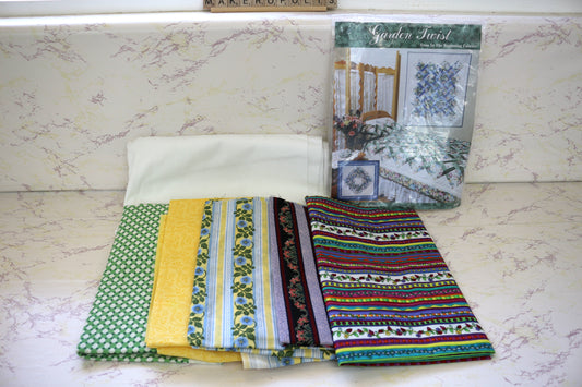 Garden Twist Quilt Pattern and Fabric