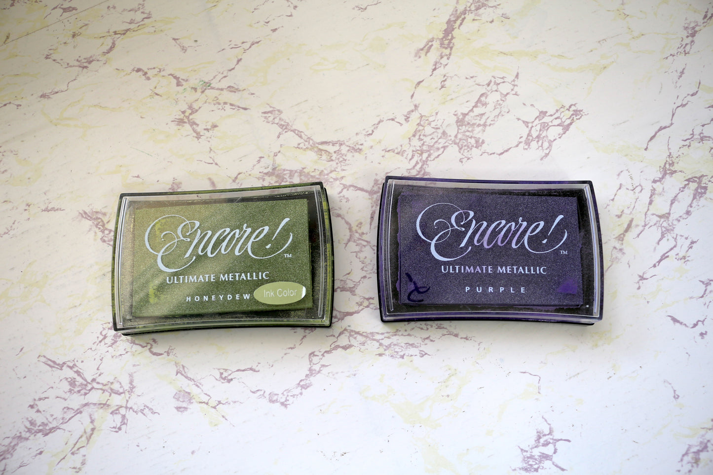 Encore Ink Stamp Bundle Ultimate Metallic Honeydew & Purple