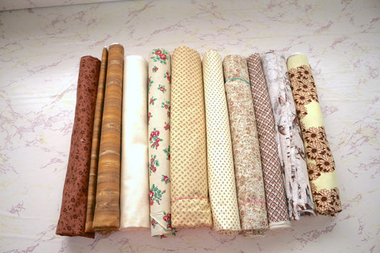 One-Pound Fabric Remnant Bundles – Neutrals