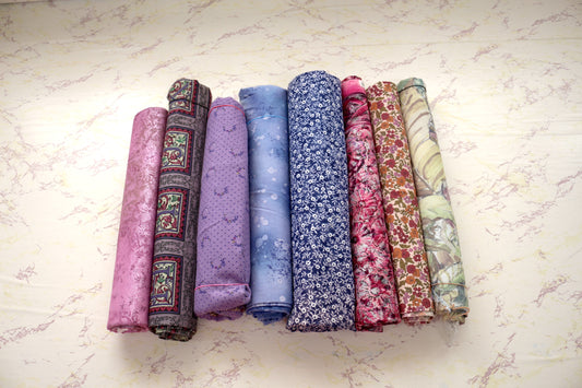 One-Pound Fabric Remnant Bundles – Purples