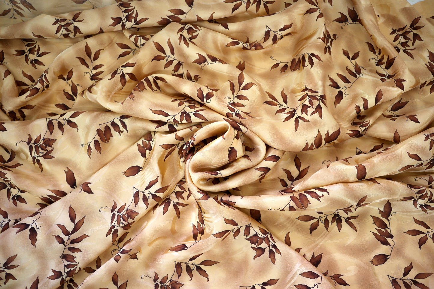 3.25 yards Peachy Fields Silk Fabric