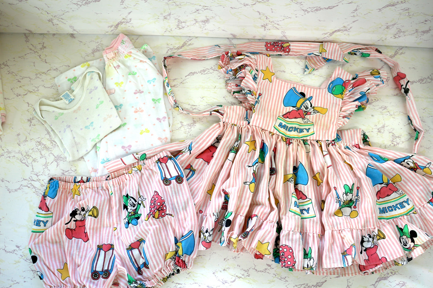 Vintage Baby Clothes & Blankets Bundle (12-24 Months) – Adorable Handmade Dresses & More!