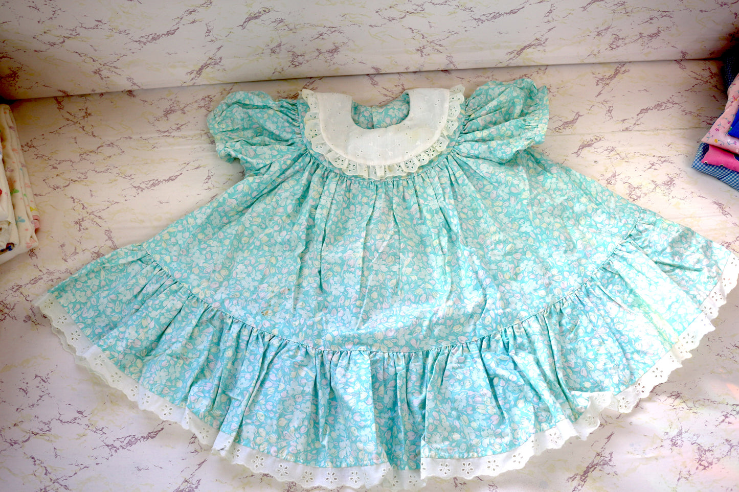 Vintage Baby Clothes & Blankets Bundle (12-24 Months) – Adorable Handmade Dresses & More!