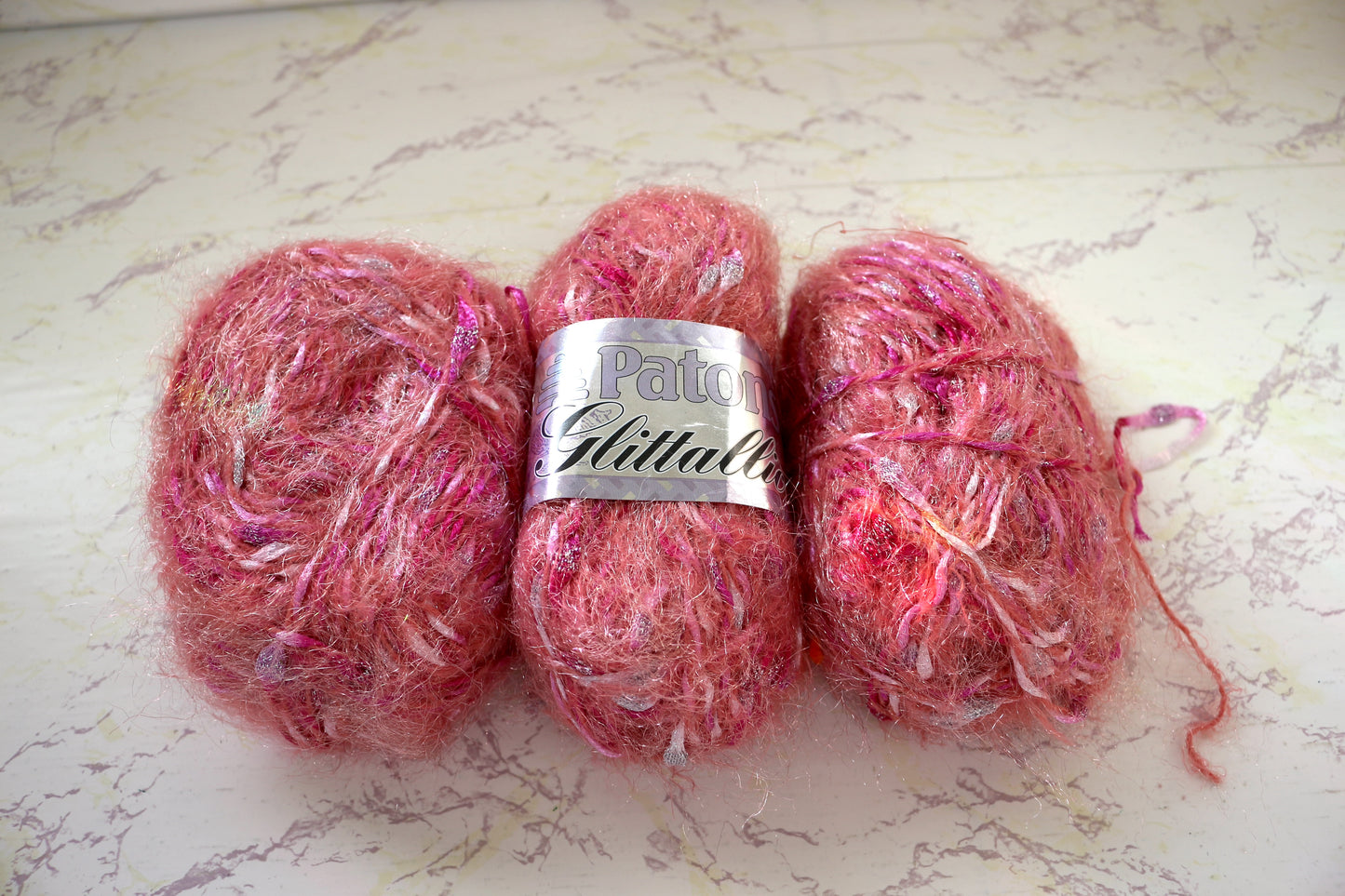 Patons Glittallic Blue Yarn Bundle OR Pink Bundle