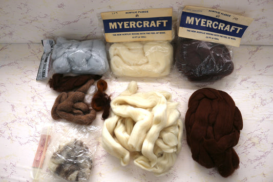 Bundle of Acrylic Fleece Roving – Soft and Versatile Craft Material