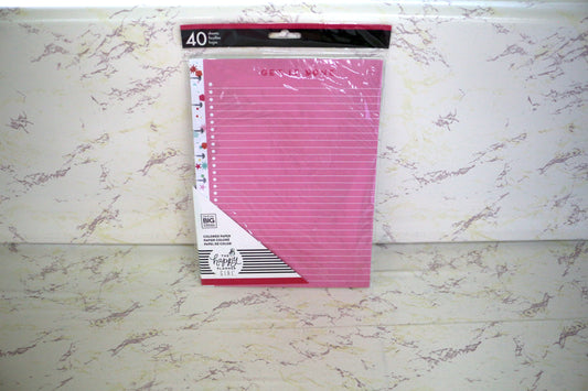 Happy Planner Get it Done Pink Colored Paper