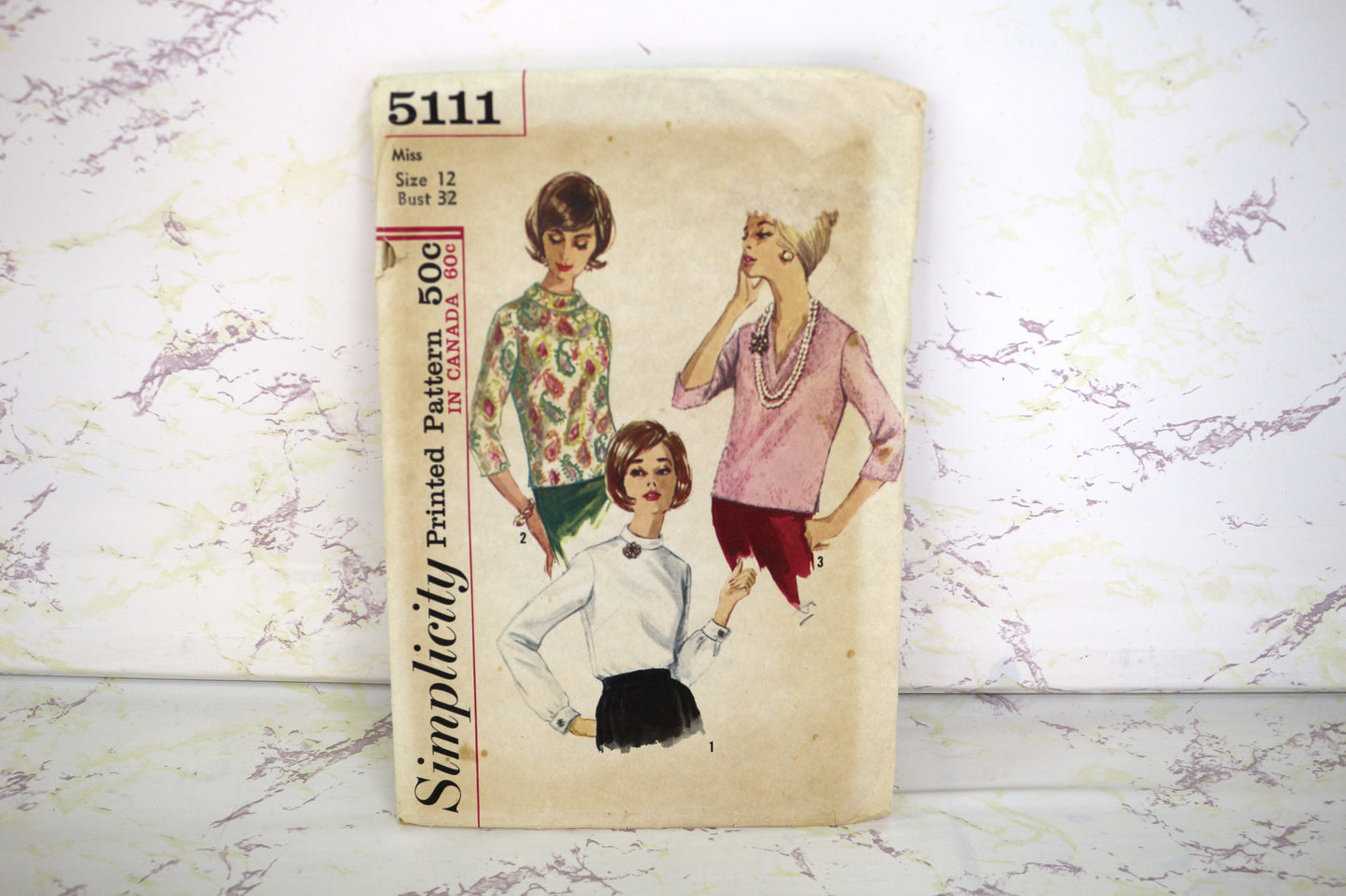 Simplicity 5111 Misses Blouse size 12 bust 32  Versatile Sewing Patterns