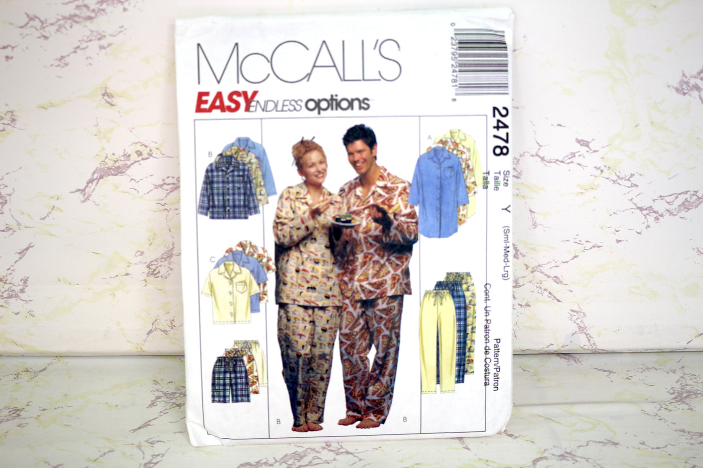 McCalls 2478 Youth Nightshirt & Pants size SM-L Versatile Sewing Patterns