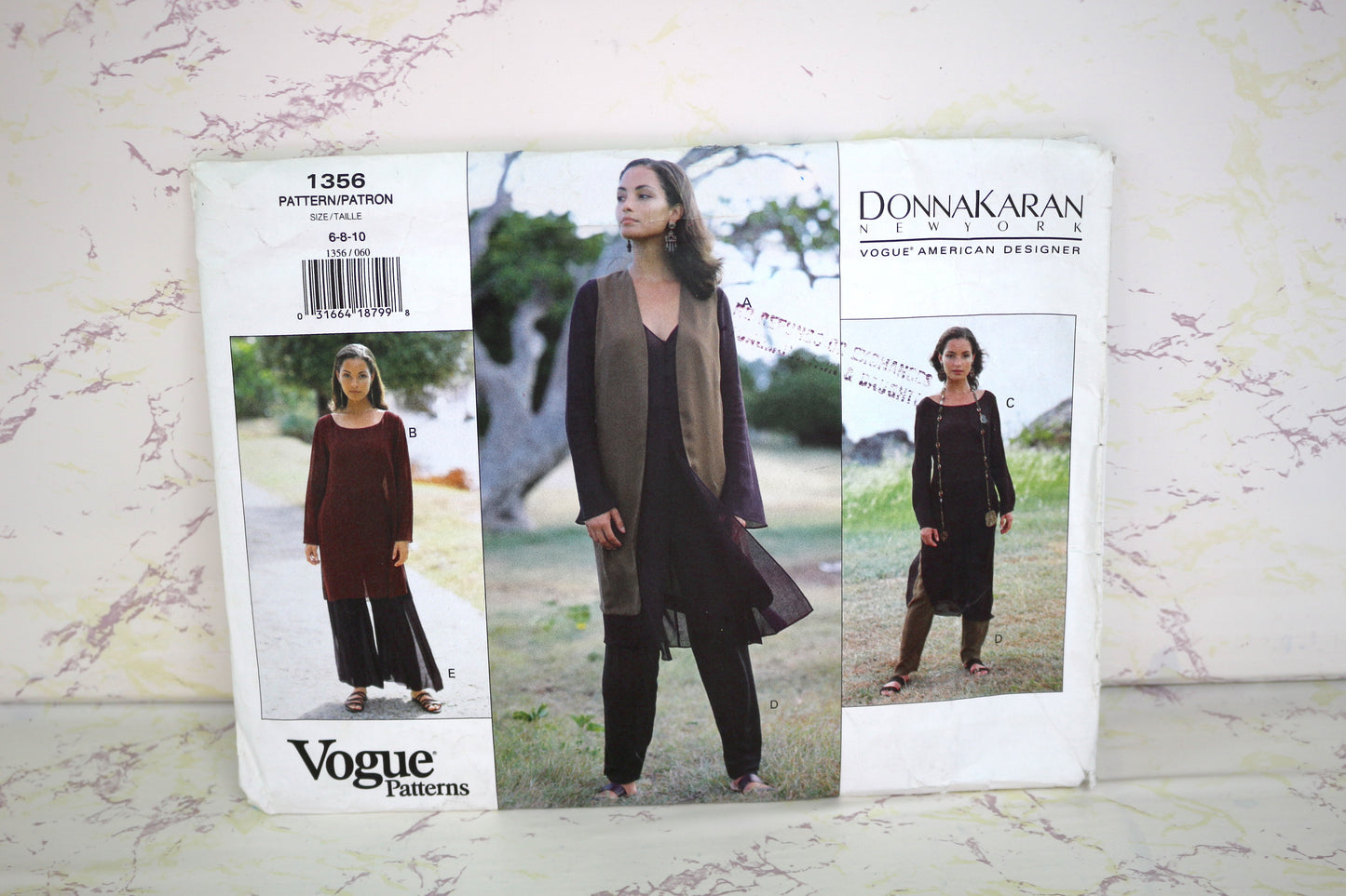 Vogue 1356 Donna Karen Vest, Tunic & Pants Sewing Pattern size 6-10– Sustainable Creativity at Its Best