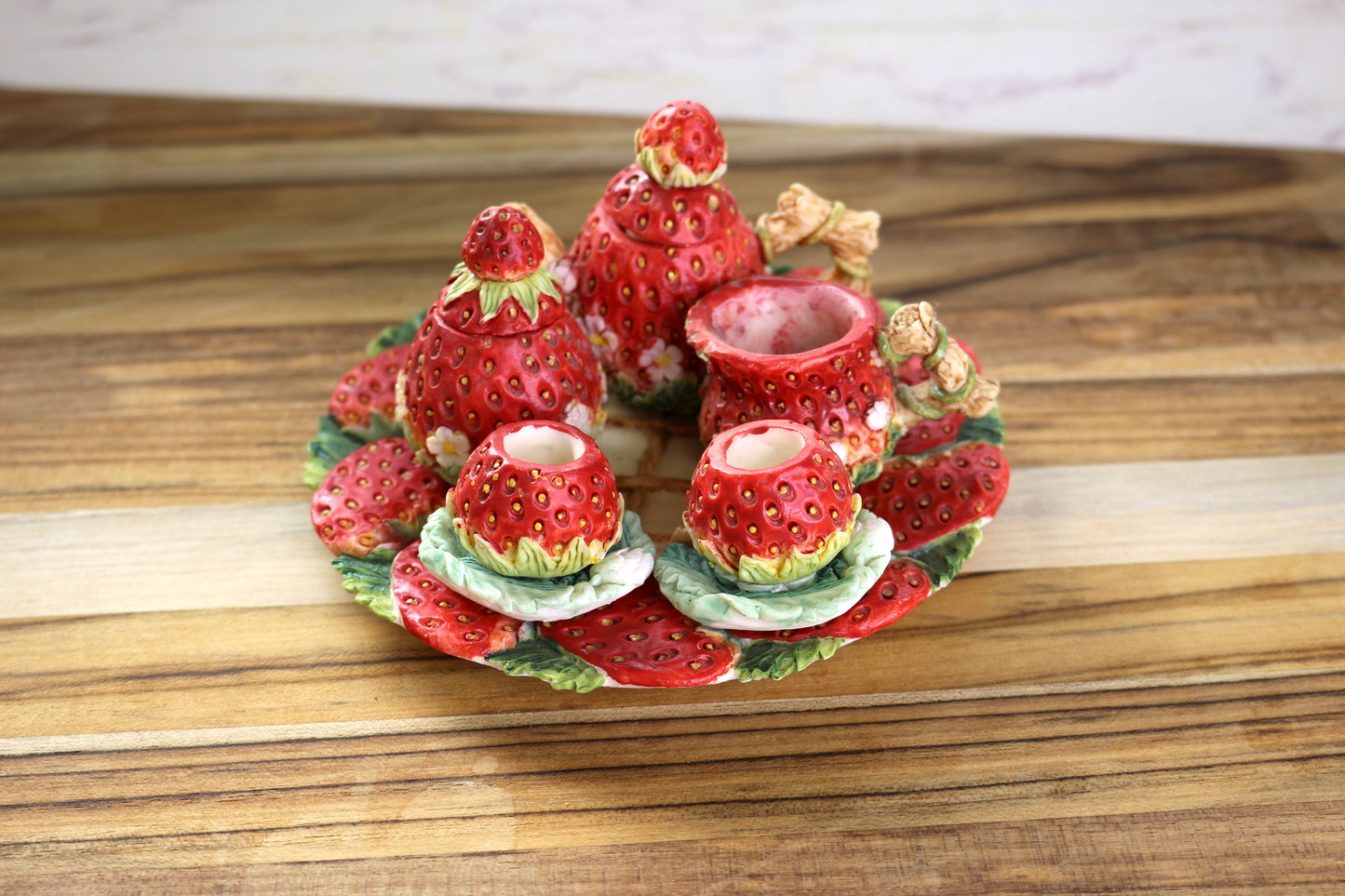 Sweet & Charming: Strawberry Tea Set