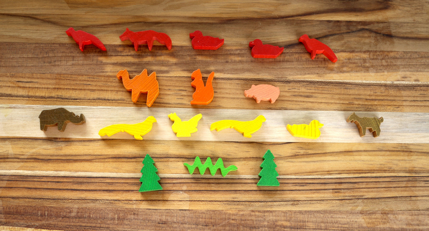 Crafty Creatures: Wooden Animal Lot