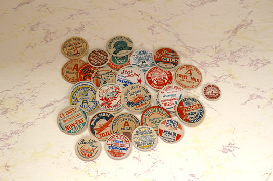 Retro Charm: Milk Bottle Cap Reproductions