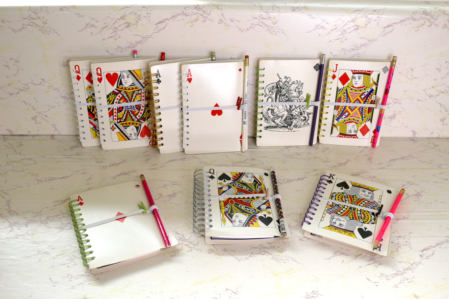 Playful & Practical: Spiral Notebooks Made from Playing Cards