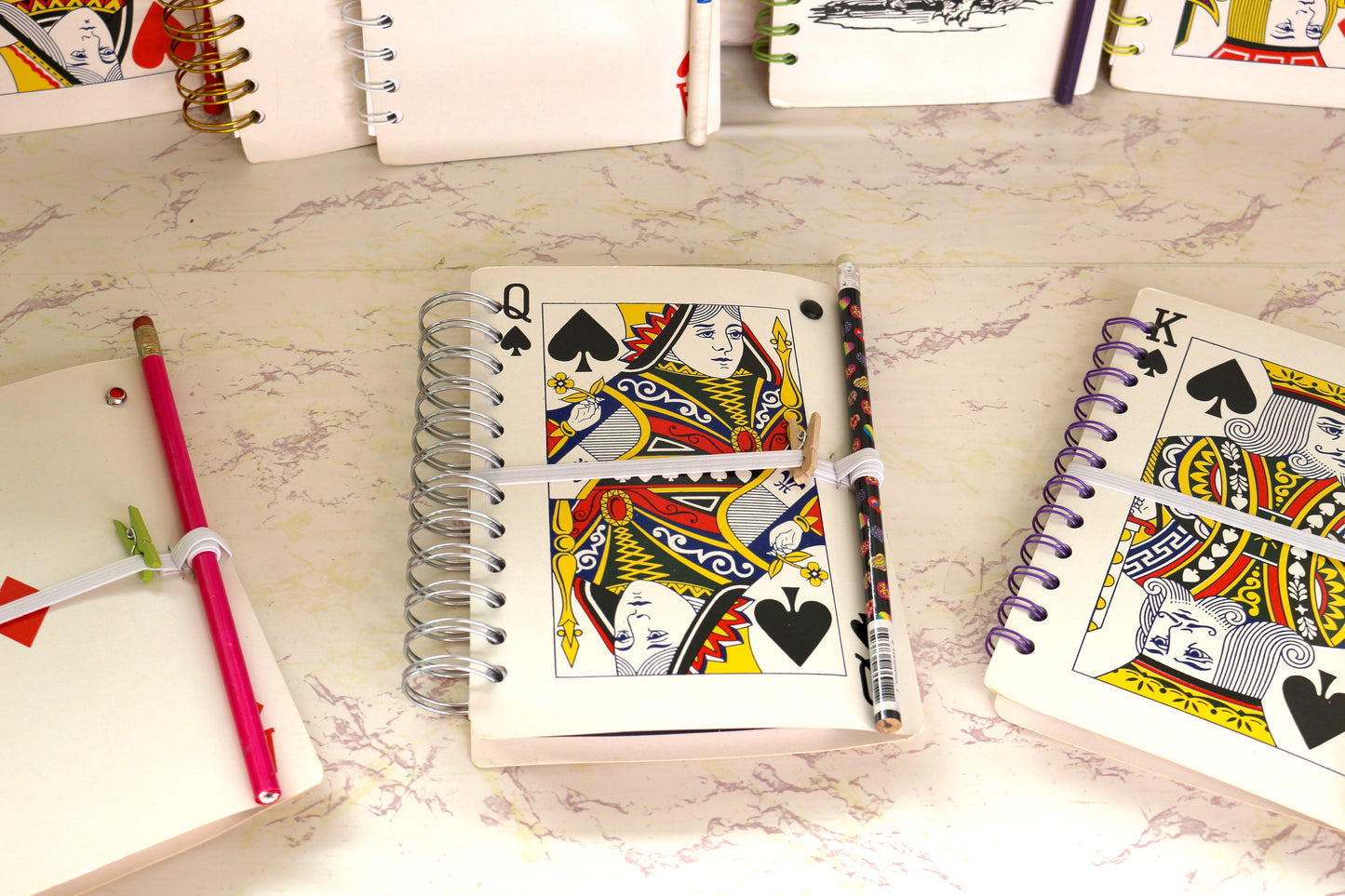 Playful & Practical: Spiral Notebooks Made from Playing Cards