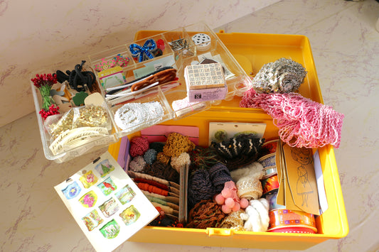 Bursting with Creativity: Curated Yellow Sewing Box