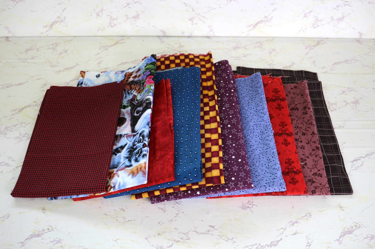 Sustainable Creativity: 1.5 lb Cotton Fabric Sets Quilter's Delight Set