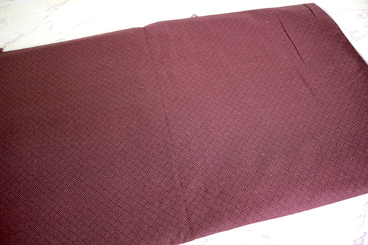 2 yards by 43" Mauve Basket Weave Midweight Cotton Fabric