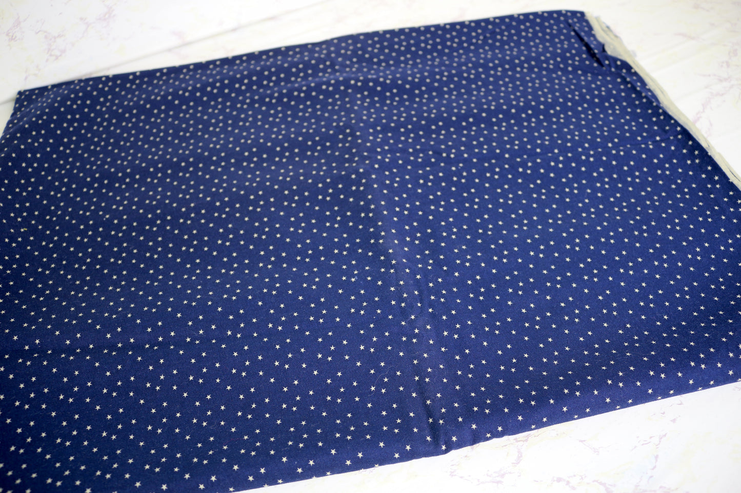 1.5 yards by 45" Blue Stars Cotton Fabric