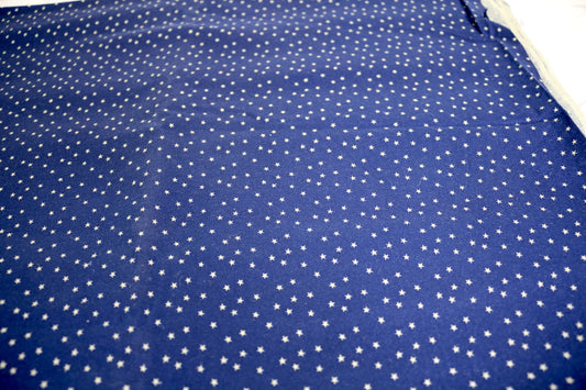 1.5 yards by 45" Blue Stars Cotton Fabric