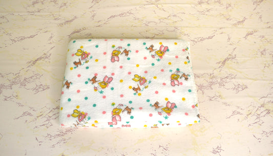 1 yard by 42" Little Bonnet Girl Flannel Cotton Fabric