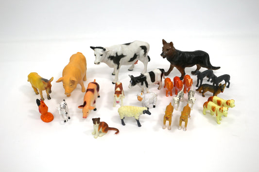 Bundle of Plastic Animals – Farm Animals & Dogs