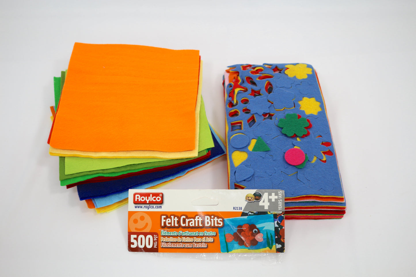 Felt Bundle – Plain Squares & Precut Shapes for Creative Projects