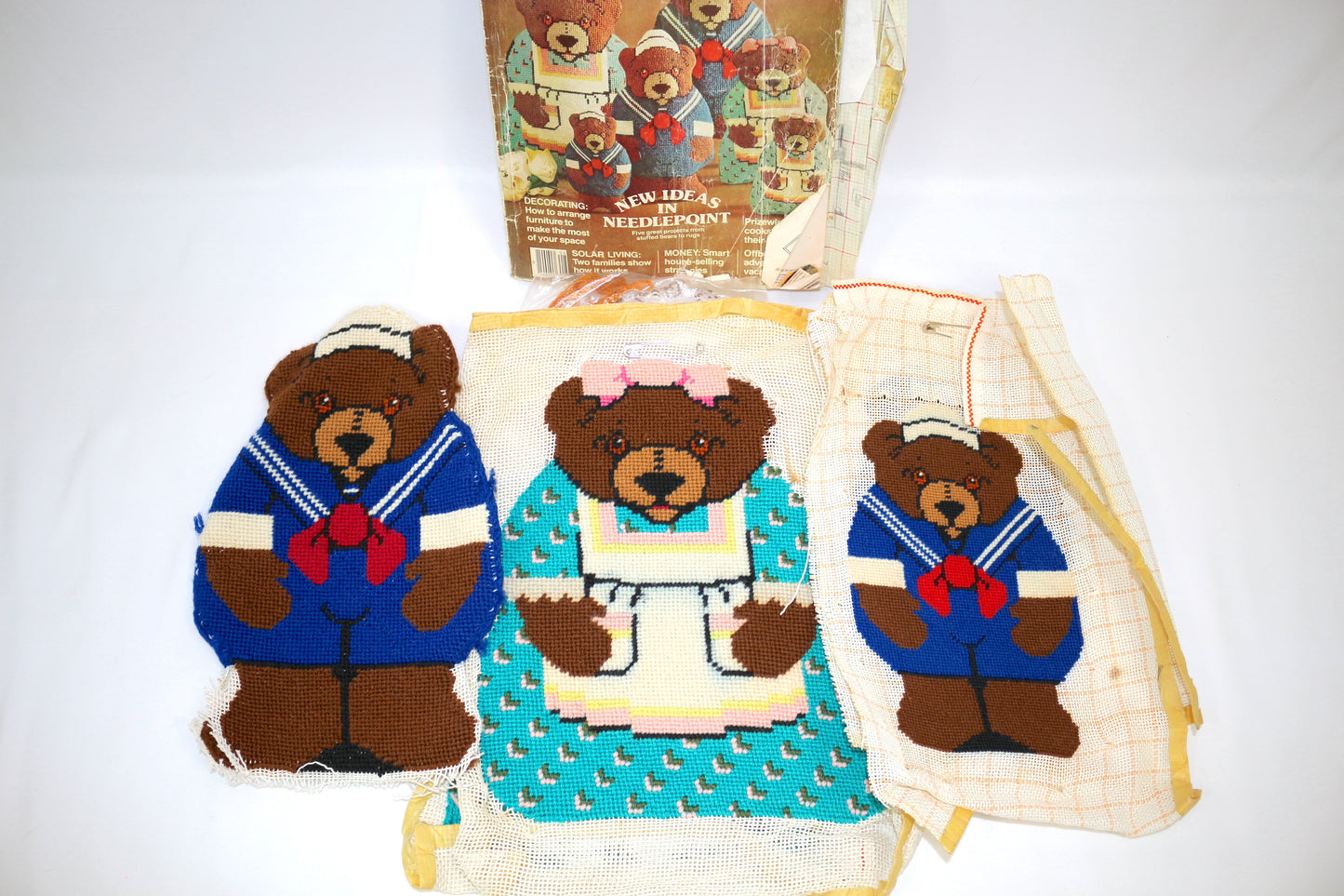 Crafty Crumbs- Needlepoint Bears Project