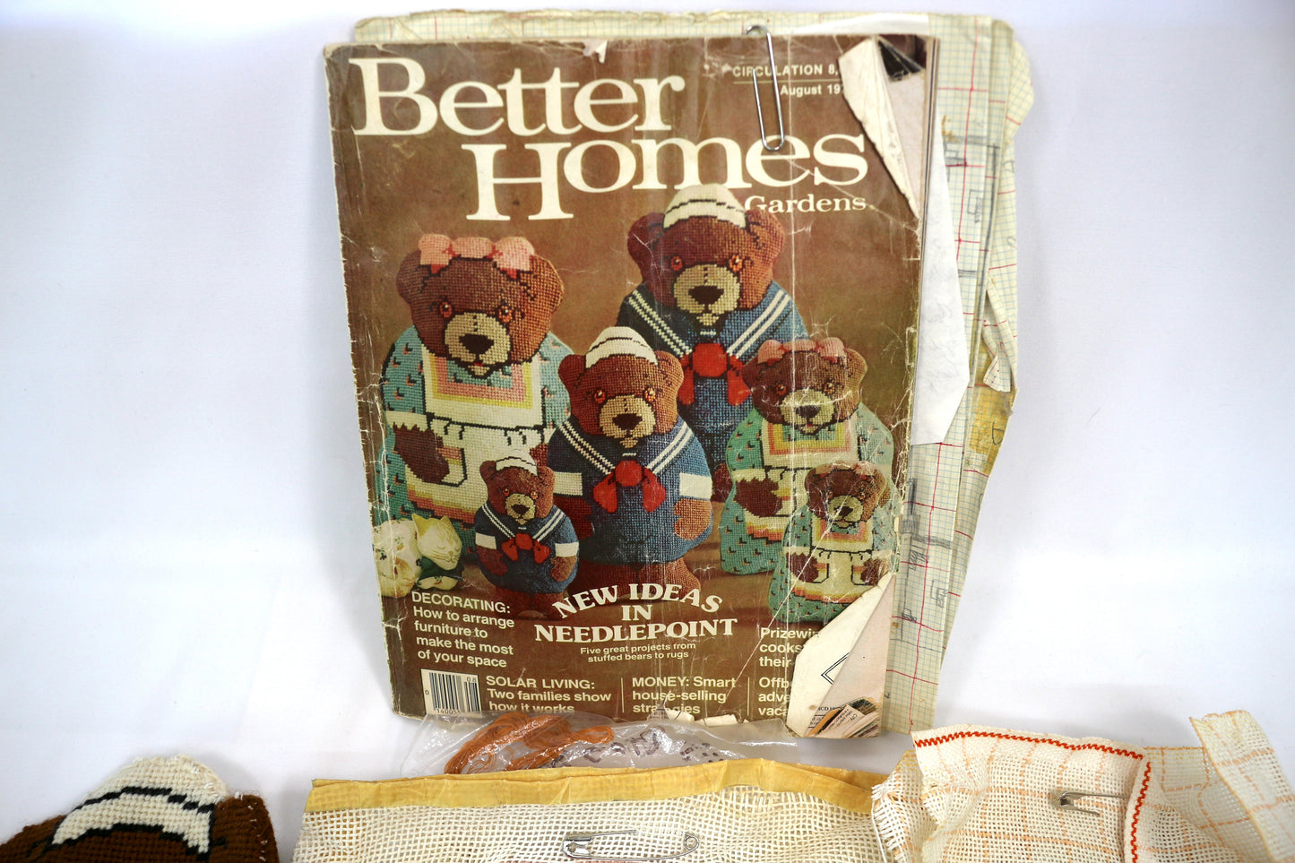 Crafty Crumbs- Needlepoint Bears Project