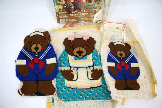 Crafty Crumbs- Needlepoint Bears Project