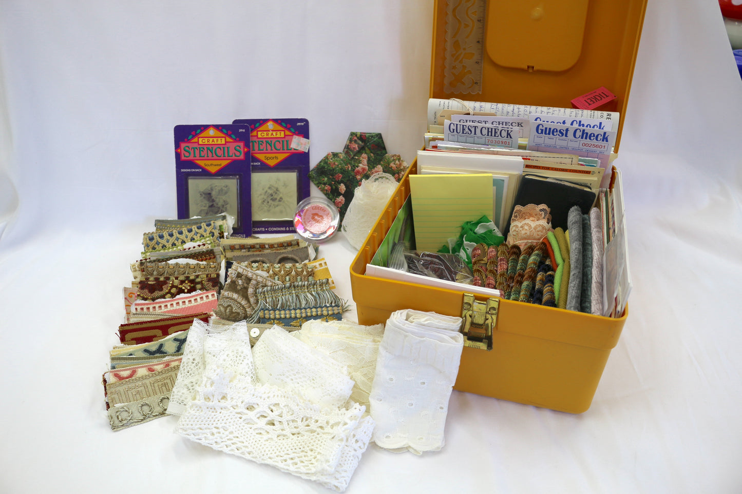 Vintage Craft Box – A Sweet Surprise of Papers, Fabrics & Trims!