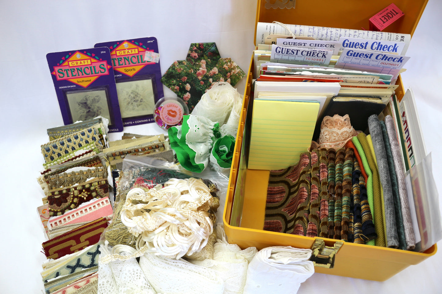 Vintage Craft Box – A Sweet Surprise of Papers, Fabrics & Trims!