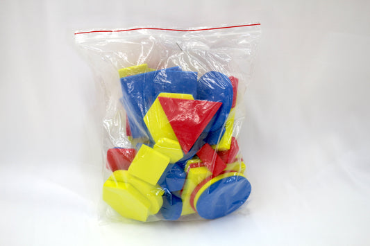 Pack of Foam Shapes – Primary Colors – Great for Crafts &amp; Learning!