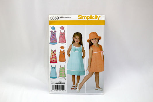 Simplicity 3859 Child Dress size 3-8