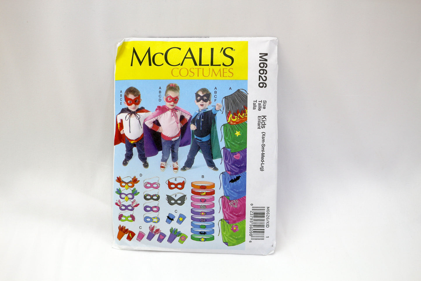 McCalls 6626 Kids Costume Pattern