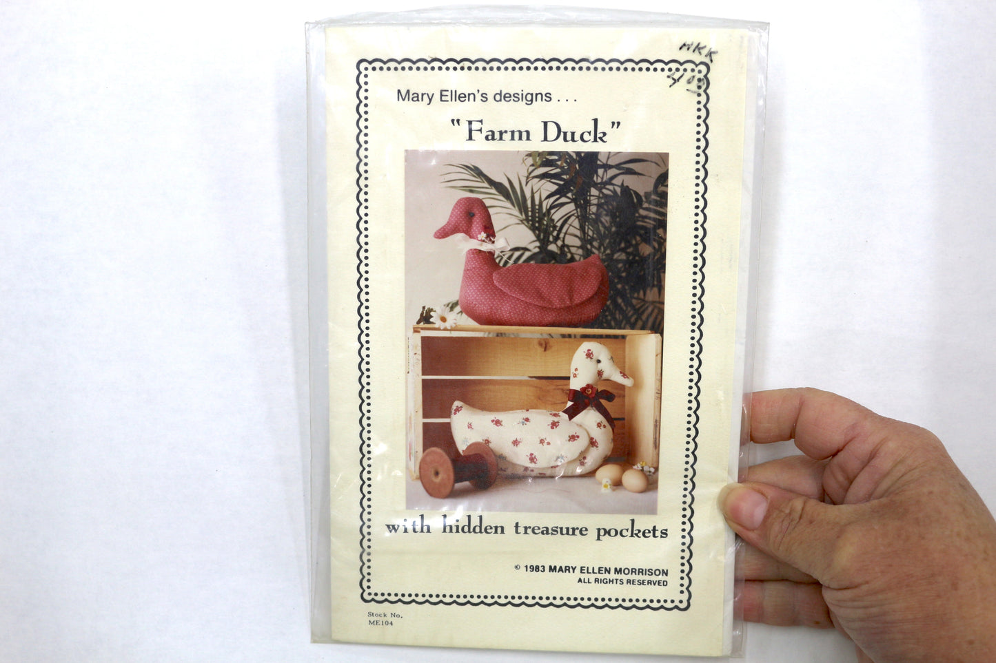 Mary Ellen Designs "Farm Duck" Sewing Pattern