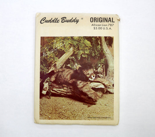 Cuddle Buddy African Lion 787 Sewing Pattern
