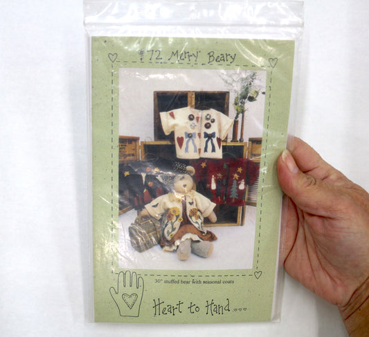 Heart to Hand #72 Merry Beary 30" Bear and Coat Sewing Pattern