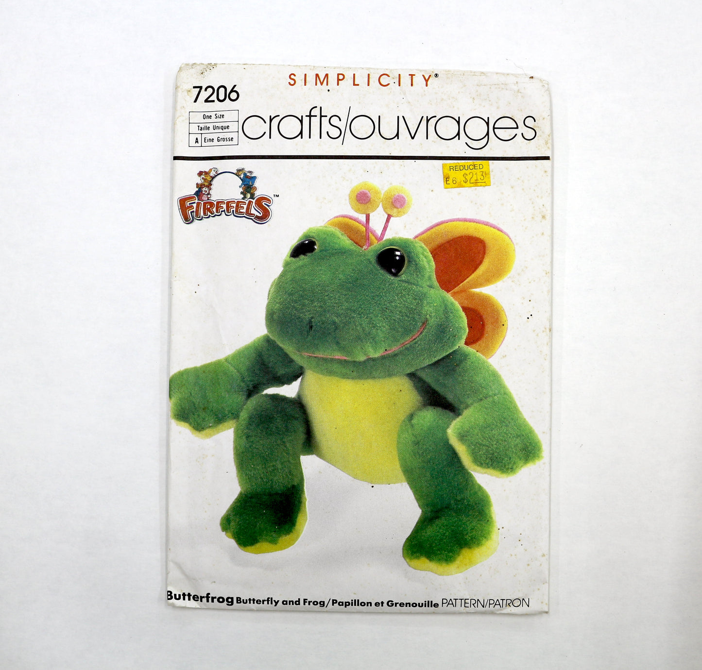 Simplicity 7206 Craft Firffels Butterfrog Sewing Pattern